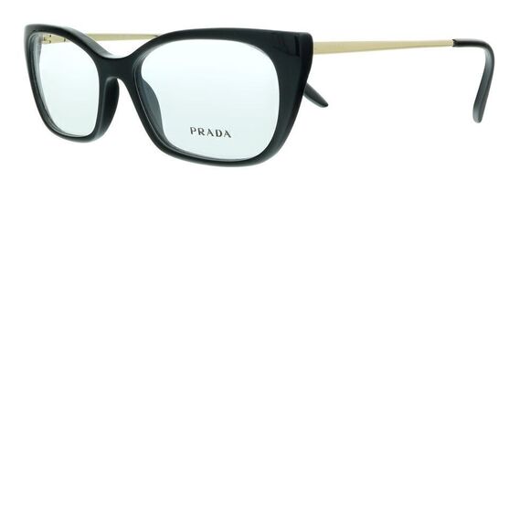 Prada 0PR 14XV 1AB1O1 Black Cat Eye Eyeglasses - Picture 1 of 5